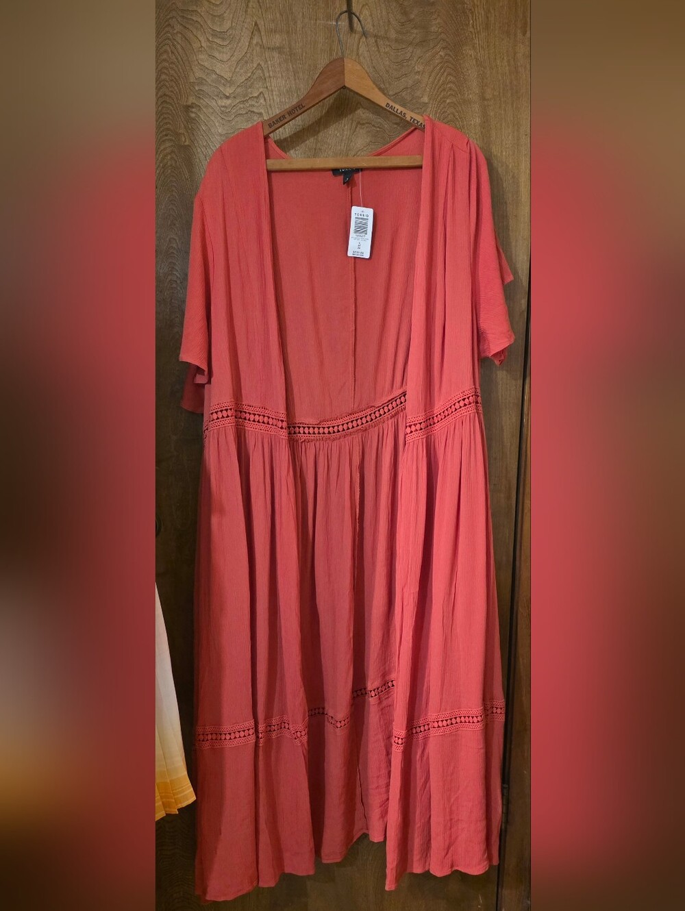 NWT - Torrid Long Boho Flutter Sleeve Duster Kimono Cardigan Shawl